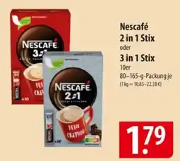 Famila Nord Ost Nescafé 2 in 1 Stix oder 3 in 1 Stix 10er Angebot