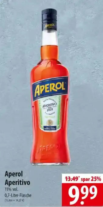 Famila Nord Ost Aperol Aperitivo Angebot