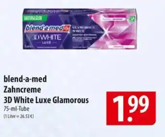 Famila Nord Ost blend-a-med Zahncreme 3D White Luxe Glamorous Angebot