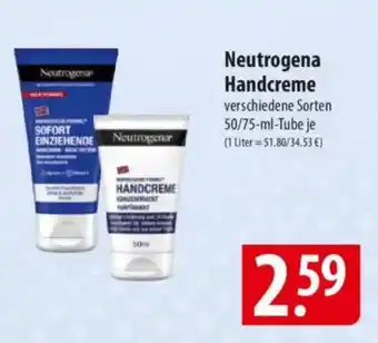 Famila Nord Ost Neutrogena Handcreme Angebot