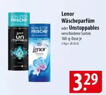 Famila Nord Ost Lenor Wäscheparfüm oder Unstoppables Angebot