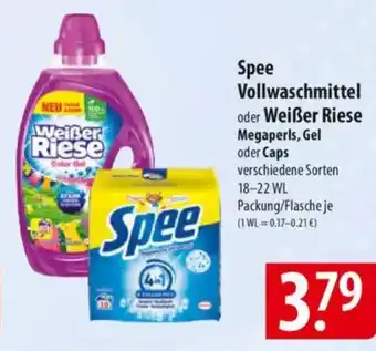 Famila Nord Ost Spee Vollwaschmittel oder Weißer Riese Megaperls, Gel oder Caps Angebot