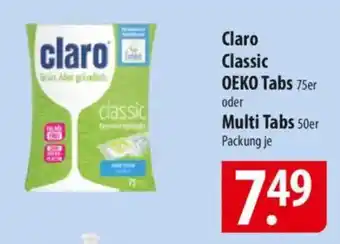 Famila Nord Ost Claro Classic OEKO Tabs 75er oder Multi Tabs 50er Angebot