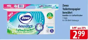 Famila Nord Ost Zewa Toilettenpapier bewährt Kamille oder Lufterfrischer Angebot