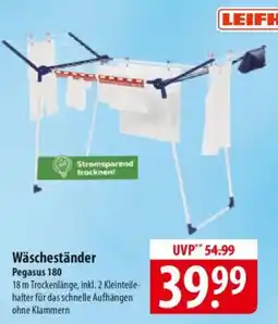 Famila Nord Ost LEIFHEIT Wäscheständer Pegasus 180 Angebot