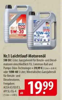 Famila Nord Ost LIQUI MOLY Nr.1 Leichtlauf-Motorenöl 5W-30 Angebot