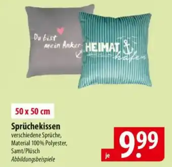 Famila Nord Ost Sprüchekissen Angebot