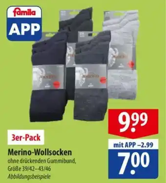 Famila Nord Ost Merino-Wollsocken Angebot