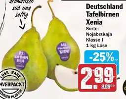 AEZ Deutschland Tafelbirnen Xenia Angebot