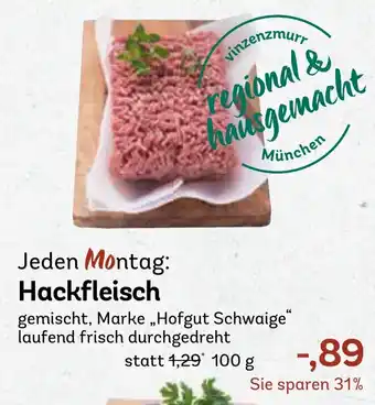 AEZ Jeden Montag Hackfleisch Angebot