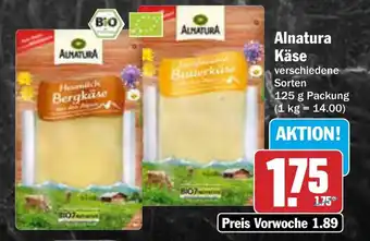 AEZ Alnatura Käse Angebot