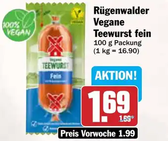 AEZ Rügenwalder Vegane Teewurst fein Angebot