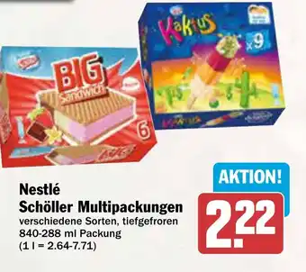 AEZ Nestlé Schöller Multipackungen Angebot