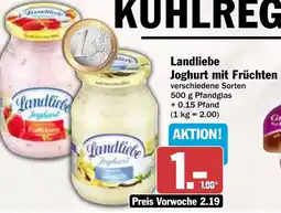 AEZ Landliebe Joghurt mit Früchten Angebot