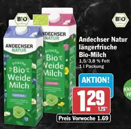 AEZ Andechser Natur längerfrische Bio-Milch Angebot