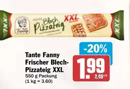 AEZ Tante Fanny Frischer Blech- Pizzateig XXL Angebot