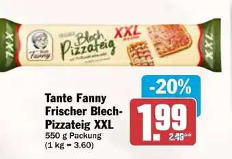 AEZ Tante Fanny Frischer Blech- Pizzateig XXL Angebot