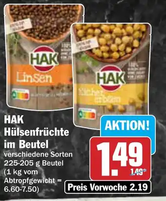 AEZ HAK Hülsenfrüchte im Beutel Angebot