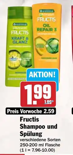 AEZ Fructis Shampoo und Spülung Angebot