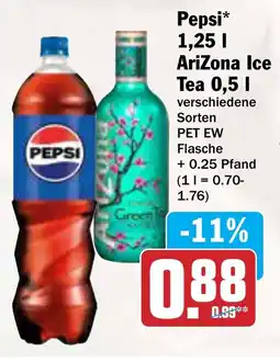 AEZ Pepsi AriZona Ice Tea Angebot