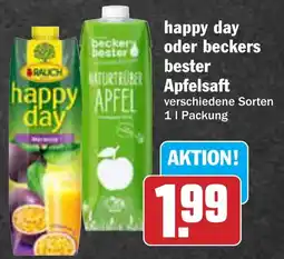 AEZ happy day oder beckers Apfelsaft Angebot