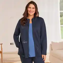 NKD Damen-Sweatjacke mit Strasssteinen, große Größen Angebot