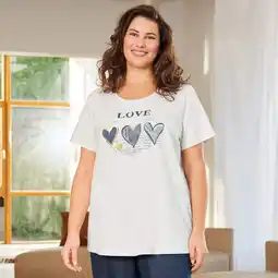 NKD Damen-T-Shirt mit Herz-Druck, große Größen Angebot