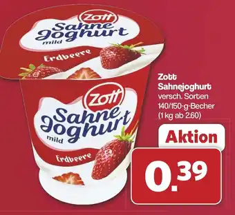 Famila Nord West Zott Sahnejoghurt Angebot