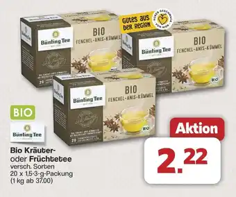 Famila Nord West Bunting Tee Bio Kräuter- oder Früchtetee Angebot