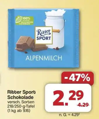 Famila Nord West Ritter Sport Schokolade Angebot