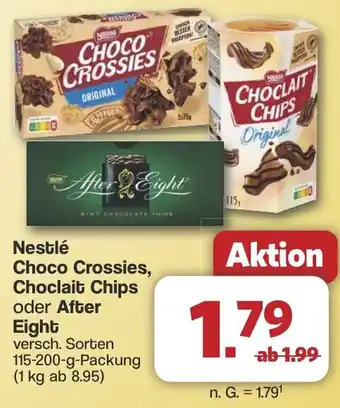 Famila Nord West Nestlé Choco Crossies, Choclait Chips oder After Eight Angebot