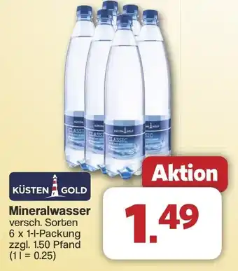 Famila Nord West KÜSTEN GOLD Mineralwasser Angebot