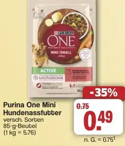 Famila Nord West Purina One Mini Hundenassfutter Angebot