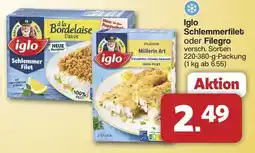 Famila Nord West Iglo Schlemmerfilet oder Filegro Angebot