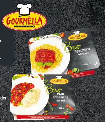 Feneberg Gourmella Bio-Spaghetti Bolognese oder Bio-Chili con Carne mit Reis Angebot