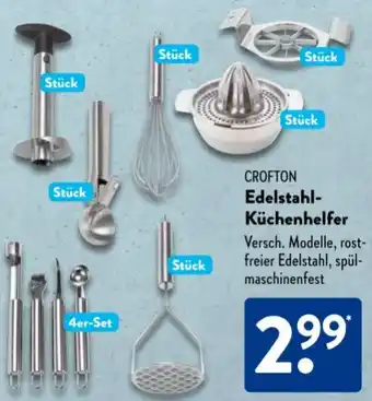 Aldi Süd Crofton Edelstahl-Küchenhelfer Angebot