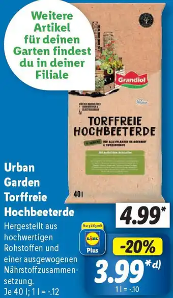 Lidl Urban Garden Torffreie Hochbeeterde Angebot