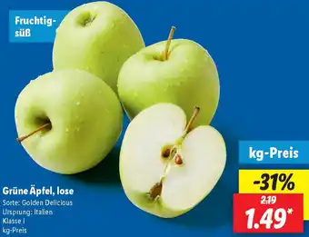 Lidl Grüne Äpfel, lose Angebot