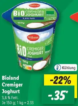 Lidl Bioland Cremiger Joghurt Angebot