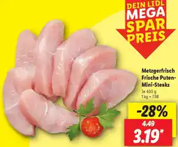 Lidl Metzgerfrisch Frische Puten Mini-Steaks Angebot