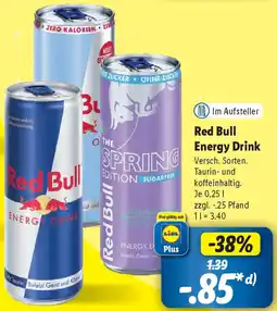 Lidl Red Bull Energy Drink Angebot