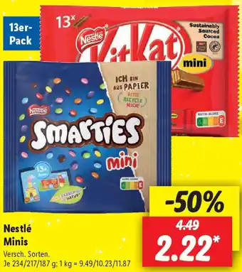 Lidl Nestlé Minis Angebot