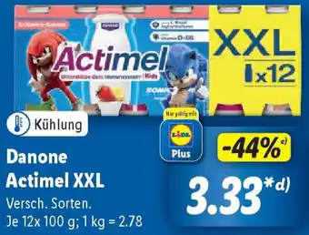 Lidl Danone Actimel XXL Angebot