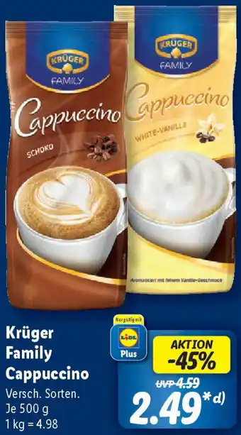 Lidl Krüger Family Cappuccino Angebot