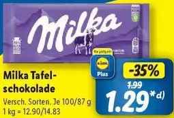 Lidl Milka Tafelschokolade Angebot