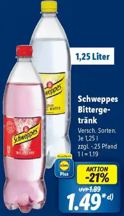 Lidl Schweppes Bittergetränk Angebot