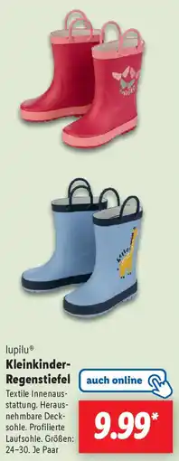 Lidl lupilu Kleinkinder Regenstiefel Angebot