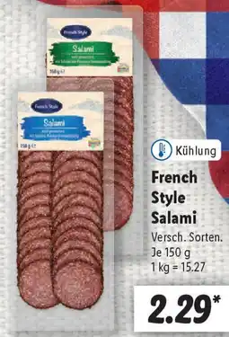 Lidl French Style Salami Angebot