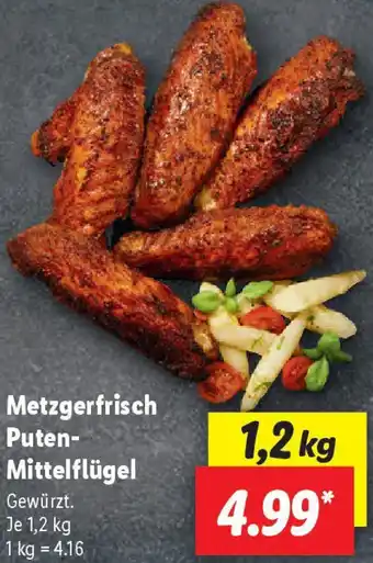 Lidl Metzgerfrisch Puten Mittelflügel Angebot