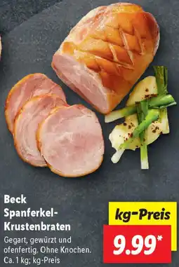 Lidl Beck Spanferkel Krustenbraten Angebot